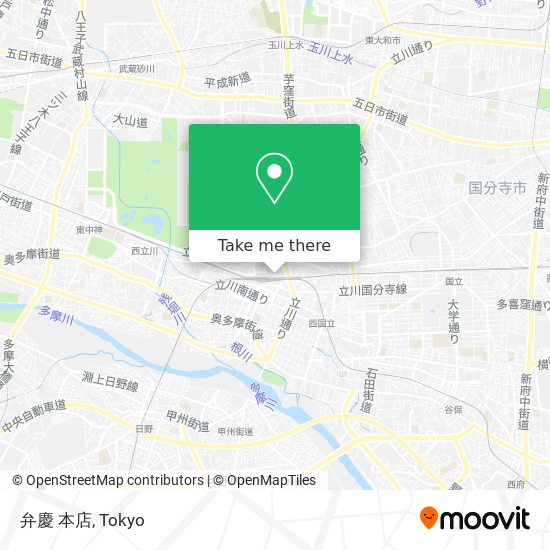 弁慶 本店 map