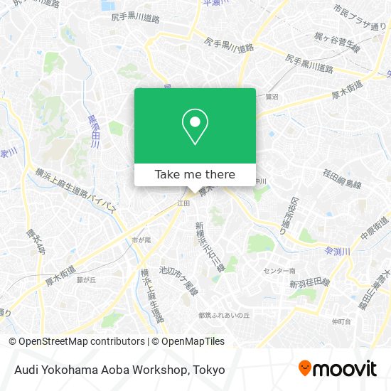 Audi Yokohama Aoba Workshop map
