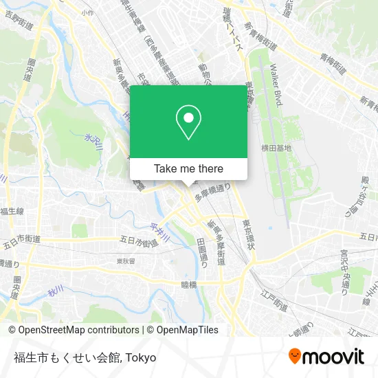 福生市もくせい会館 map