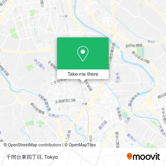 千間台東四丁目 map