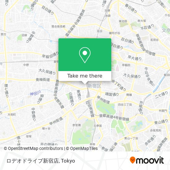 ロデオドライブ新宿店 map