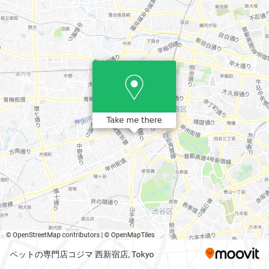 ペットの専門店コジマ 西新宿店 map