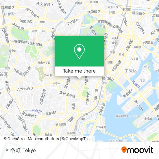 神谷町 map