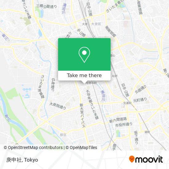 庚申社 map