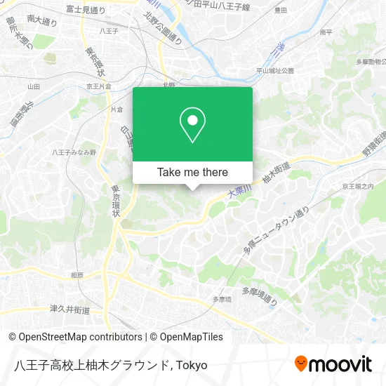 八王子高校上柚木グラウンド map