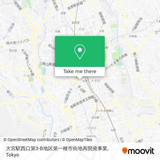 大宮駅西口第3-B地区第一種市街地再開発事業 map