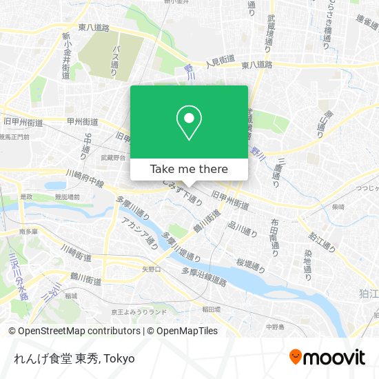 れんげ食堂 東秀 map