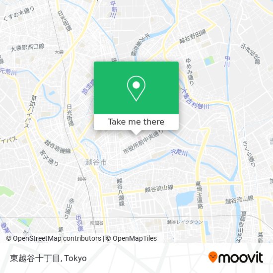 東越谷十丁目 map