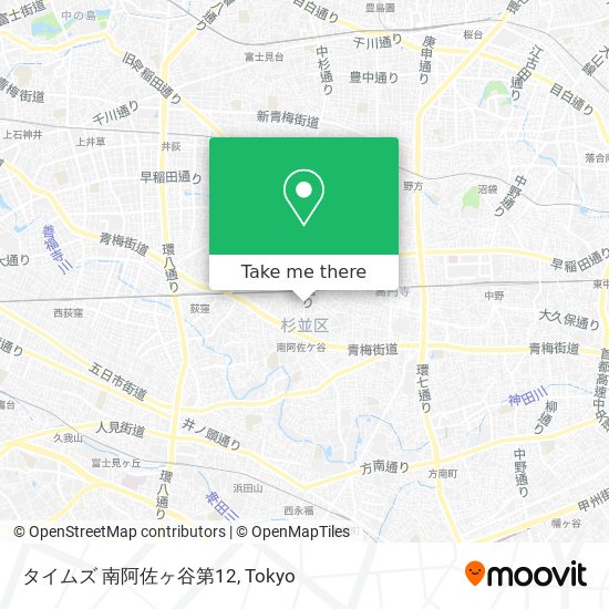 タイムズ 南阿佐ヶ谷第12 map