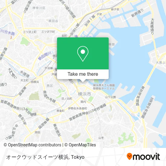オークウッドスイーツ横浜 map