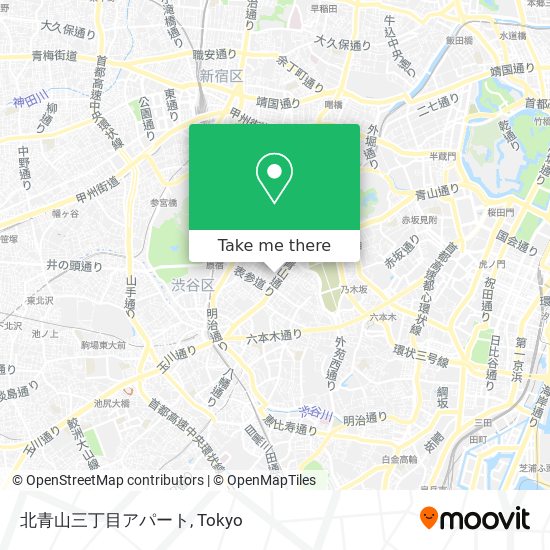 北青山三丁目アパート map