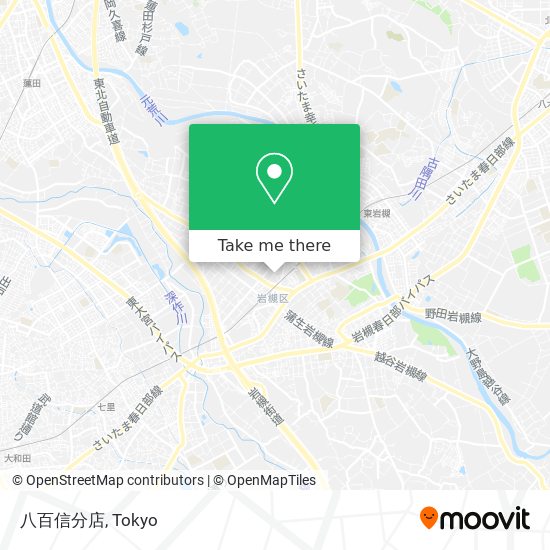 八百信分店 map