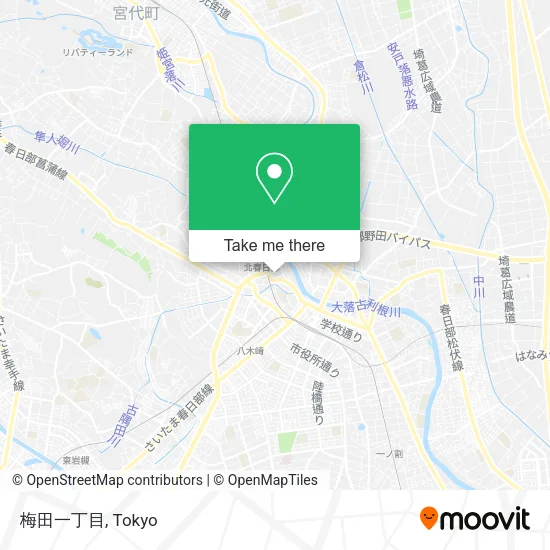 梅田一丁目 map