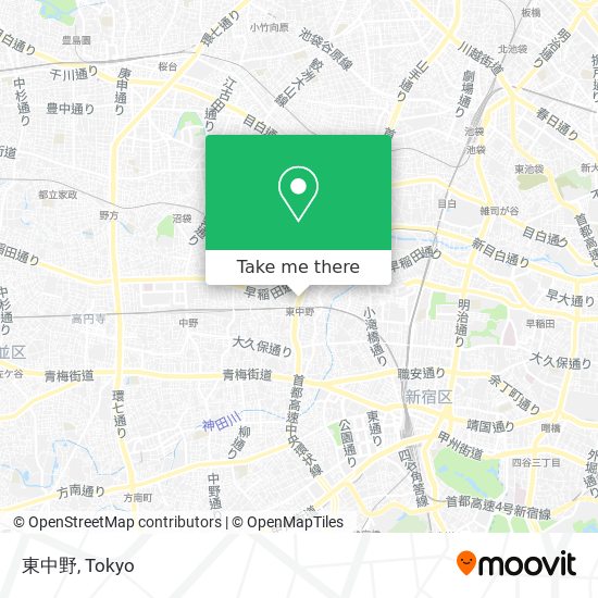 東中野 map