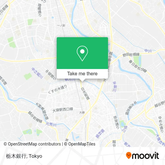 栃木銀行 map