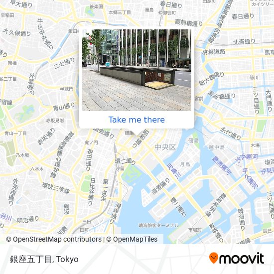 銀座五丁目 map