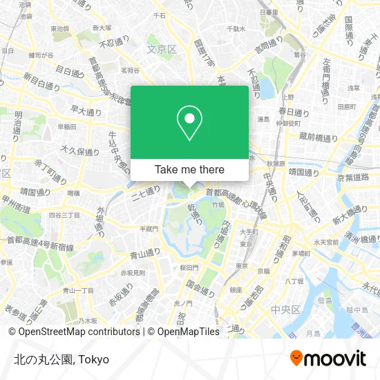 北の丸公園 map