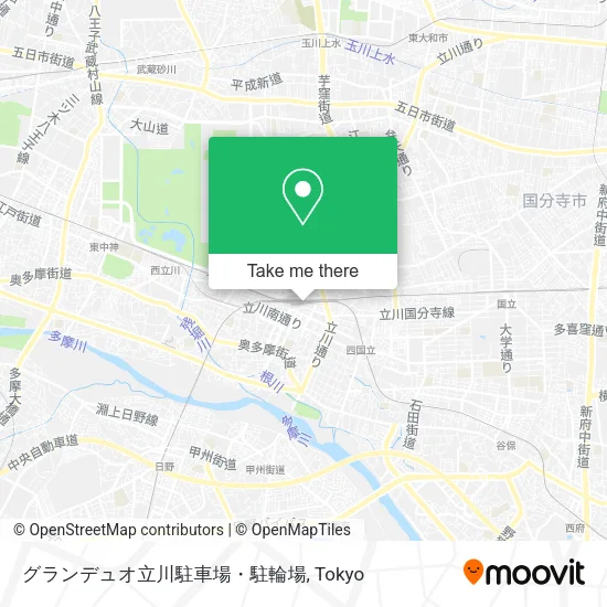 グランデュオ立川駐車場・駐輪場 map