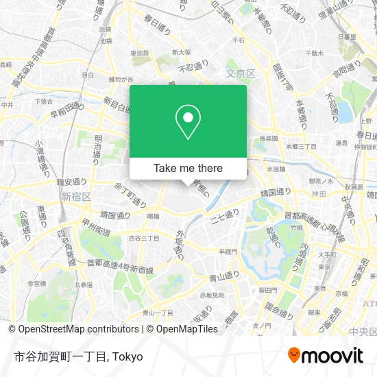 市谷加賀町一丁目 map