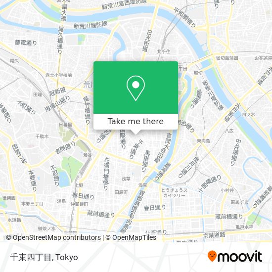 千束四丁目 map