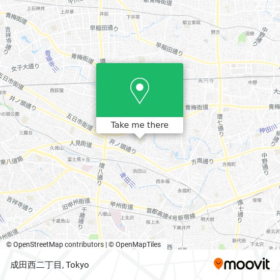 成田西二丁目 map