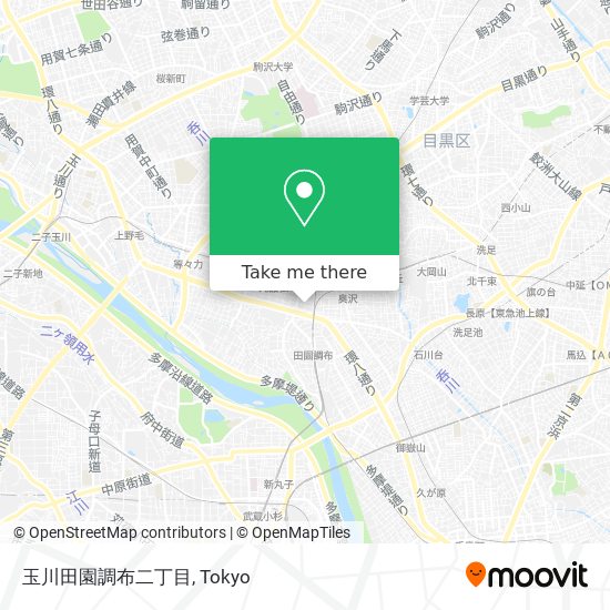 玉川田園調布二丁目 map