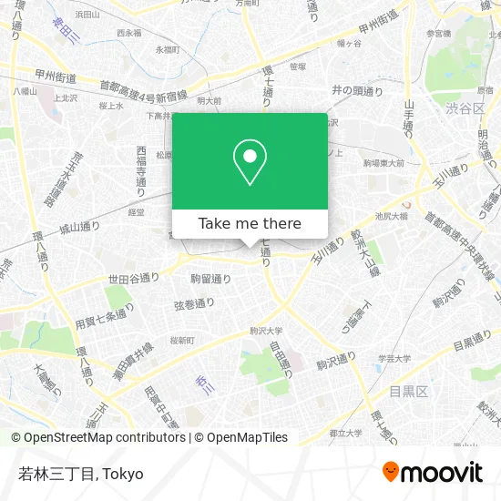 若林三丁目 map