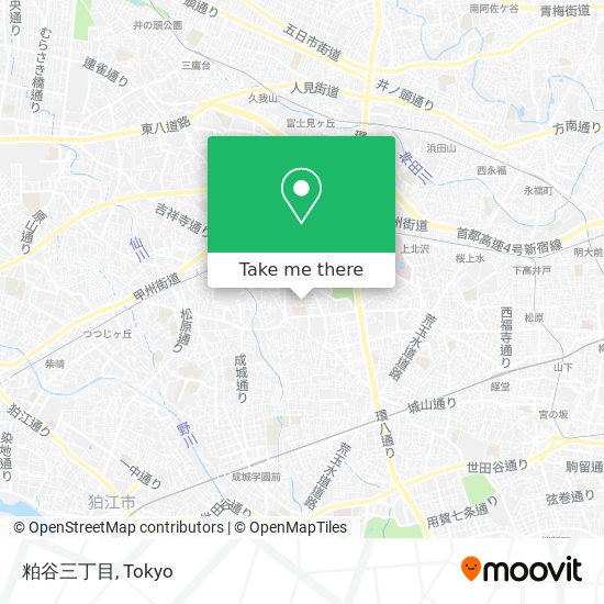 粕谷三丁目 map