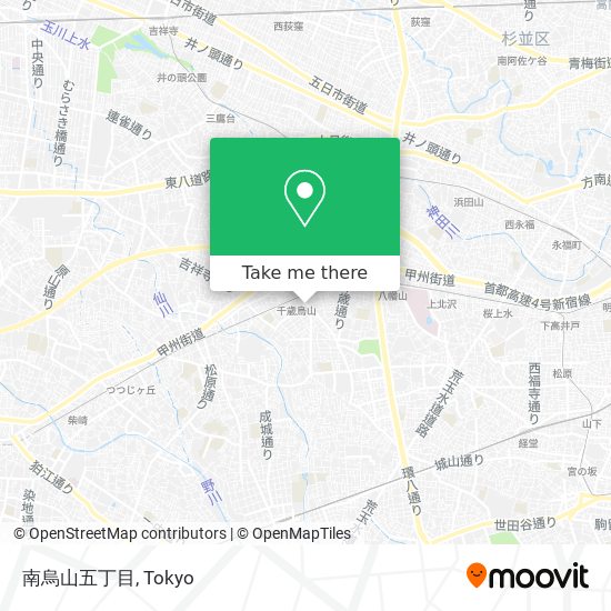 南烏山五丁目 map