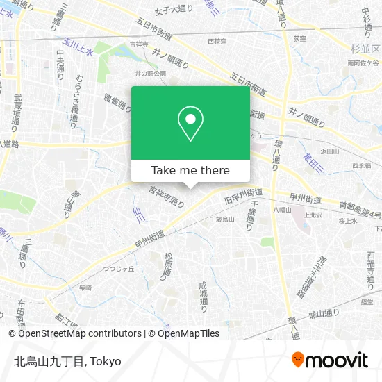 北烏山九丁目 map