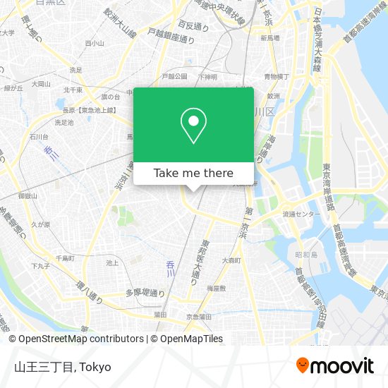 山王三丁目 map