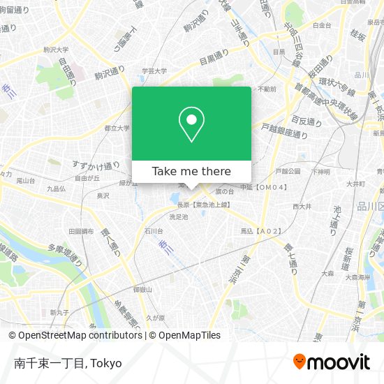 南千束一丁目 map