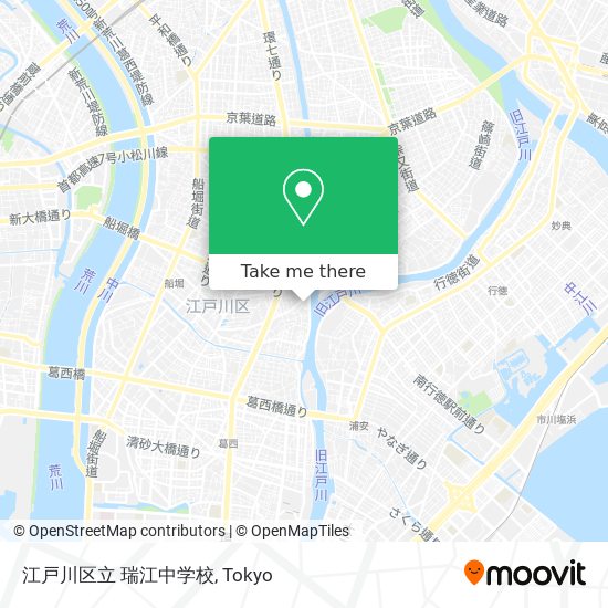 江戸川区立 瑞江中学校 map