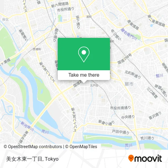 美女木東一丁目 map