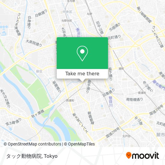 タック動物病院 map