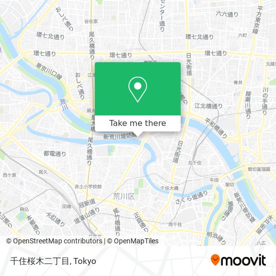 千住桜木二丁目 map