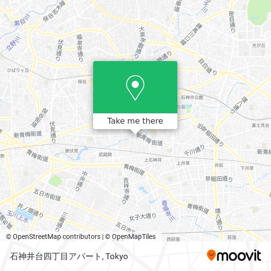 石神井台四丁目アパート map