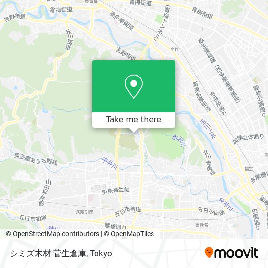 シミズ木材 菅生倉庫 map