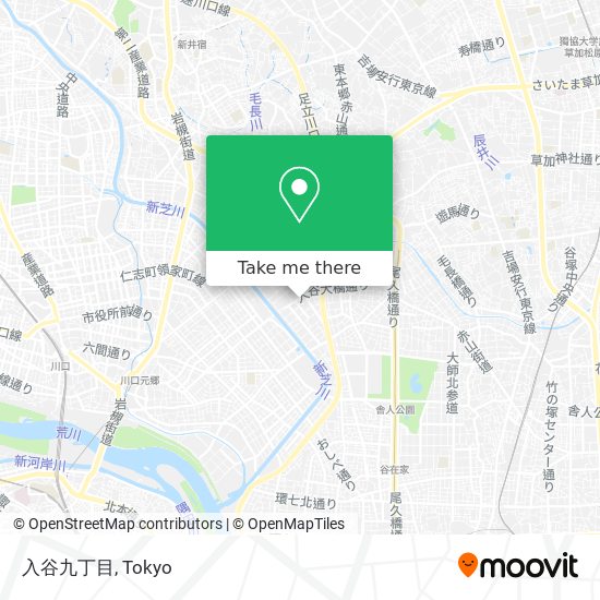 入谷九丁目 map