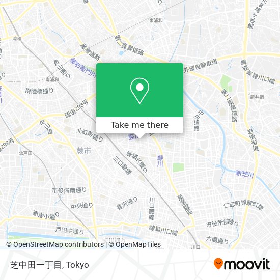 芝中田一丁目 map