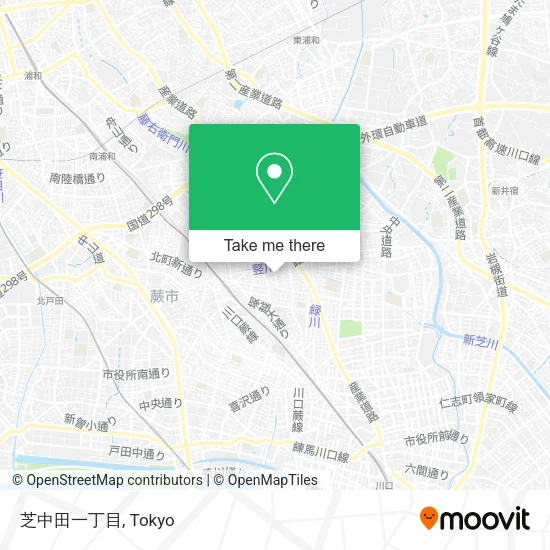 芝中田一丁目 map