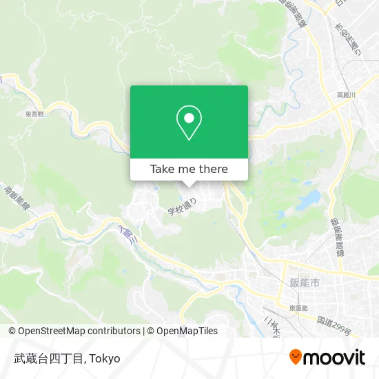 Musashidai 4-Chome map