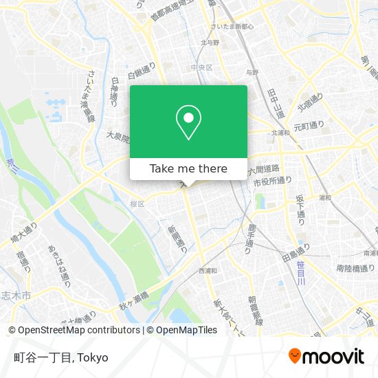 町谷一丁目 map