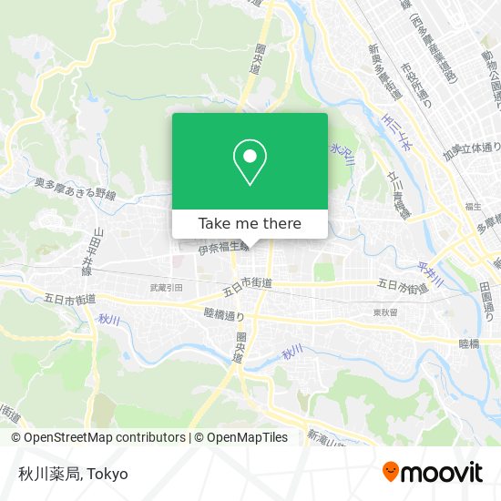 秋川薬局 map