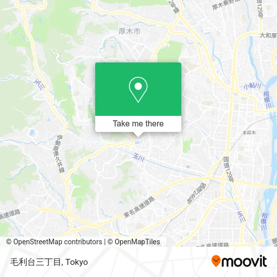 毛利台三丁目 map