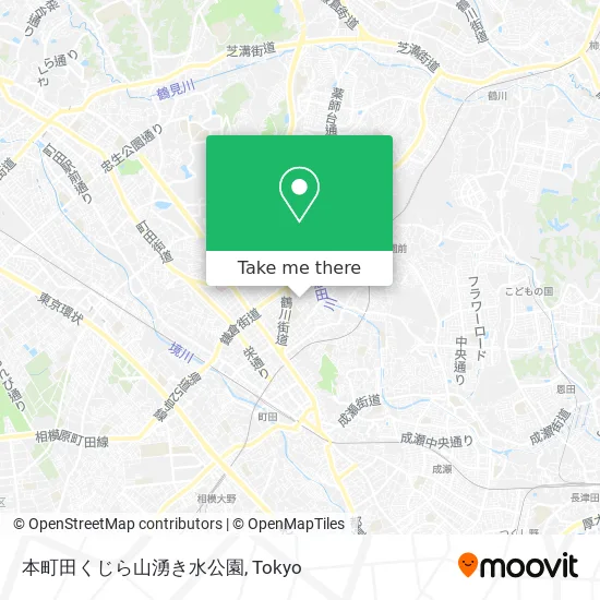 Honmachida Whale Mountain Spring Park map