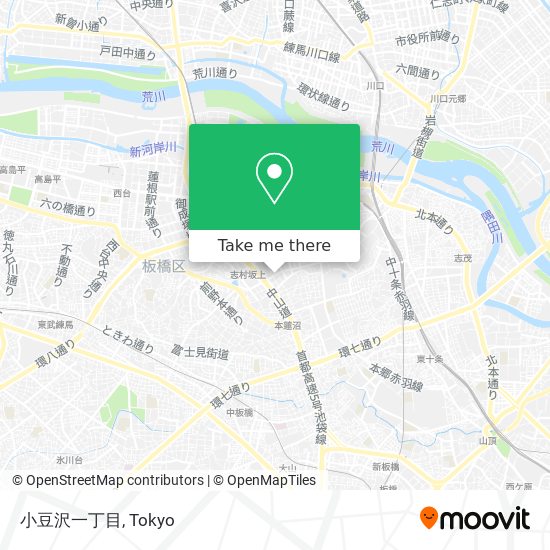 小豆沢一丁目 map