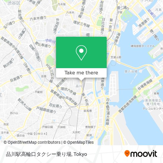 品川駅高輪口タクシー乗り場 map
