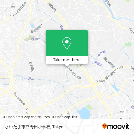 Saitama City Noda Elementary School map