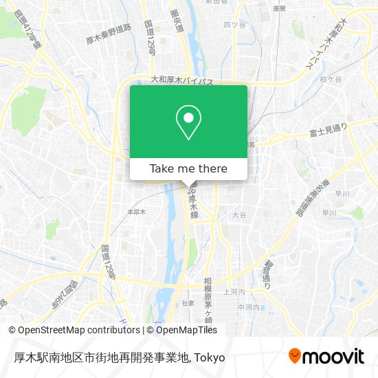 厚木駅南地区市街地再開発事業地 map